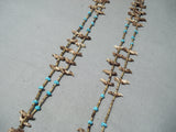 One Of The Most Unique Ever Vintage Native American Zuni Navajo Turquoise Fetish Necklace-Nativo Arts