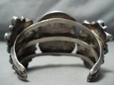 One Of The Best Vintage Native American Navajo Old Morenci Turquoise Sterling Silver Bracelet-Nativo Arts