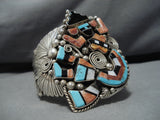 Important Vintage Native American Navajo Ben Begaye Turquoise Sterling Silver Inlay Bracelet-Nativo Arts