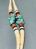 Native American Rare Vintage Santo Domingo Turquoise Shell Necklace-Nativo Arts