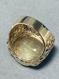 Native American Very Important Lander Blue Turquoise 14k Gold Ring-Nativo Arts