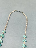 Native American Fabulous Vintage Santo Domingo Kingman Turquoise Heishi Necklace-Nativo Arts
