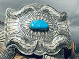 400 Grams Dan Martinez Vintage Native American Navajo Turquoise Sterling Silver Concho Belt Old-Nativo Arts