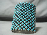 One Of The Best Ever Native American Navajo Turquoise Sterling Silver Bracelet-Nativo Arts