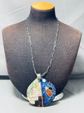 Native American One Of The Best Ever Vintage Santo Domingo Turquoise Sterling Silver Necklace-Nativo Arts