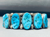 Mind Boggling Vintage Native American Navajo 7 Inch Wrist Sterling Silver Bracelet-Nativo Arts