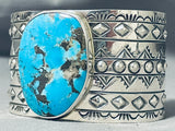Fabulous San Felipe Kingman Turquoise Sterling Silver Bracelet-Nativo Arts