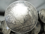 Astonishing Vintage Native American Navajo Silver Coins Concho Belt-Nativo Arts