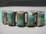 Important Vintage Native American Navajo Fannie Platero Turquoise Sterling Silver Bracelet-Nativo Arts