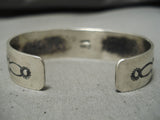 Important Native American Navajo Jeanette Dale Battle Mntn Turquoise Sterling Silver Bracelet-Nativo Arts