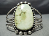 Huge Vintage Native American Navajo Orvil Jack Turquoise Sterling Silver Bracelet Old-Nativo Arts