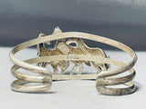 Very Unique Vintage Southwestern Sterling Silver Horse Bracelet-Nativo Arts