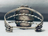 Very Important Vintage Native American Navajo Fox Turquoise Sterling Silver Bracelet-Nativo Arts