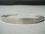 Very Important Authentic Vintage Native American Navajo Wes Willie Sterling Silver Bracelet-Nativo Arts