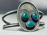 Unique Vintage Native American Navajo Turquoise Sterling Silver Bracelet-Nativo Arts