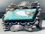 One Of The Most Unique Best Vintage Native American Navajo Turquoise Sterling Silver Bracelet-Nativo Arts