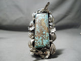 Wonderful San Felipe #8 Turquoise Sterling Silver Ring Native American-Nativo Arts
