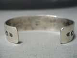 Important Navajo #8 Turquoise Sterling Silver Bracelet Native American-Nativo Arts