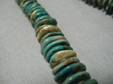 Important Vintage Native American Navajo Royston Turquoise Sterling Silver Necklace-Nativo Arts