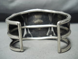 One Of Best Ever Huge Bisbee Turquoise Vintage Native American Navajo Sterling Silver Bracelet-Nativo Arts