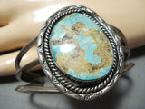 Incredible Vintage Native American Navajo Royston Turquoise Sterling Silver Bracelet-Nativo Arts