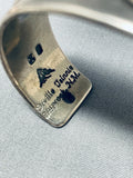 Authentic Orville Tsinnie Vintage Native American Navajo Sterling Silver Bracelet-Nativo Arts