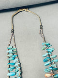 One Of The Finest Vintage Native American Navajo Turquoise Jacla Animal Fetish Necklace-Nativo Arts