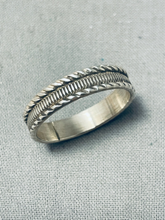 Extreme Precise Authentic Vintage Native American Hopi Sterling Silver Ring-Nativo Arts