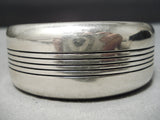 Important Small Wrist Vintage Native American Navajo Dan Jackson Sterling Silver Bracelet Cuff-Nativo Arts