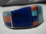 Important Vintage Native American Zuni Roger Tsabetsaye Turquoise Sterling Silver Bracelet-Nativo Arts
