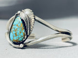 Exquisite Vintage Native American Navajo Spiderweb Turquoise Sterling Silver Bracelet-Nativo Arts