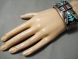 Important Vintage Native American Zuni Adeline Bowannie Turquoise Sterling Silver Bracelet-Nativo Arts