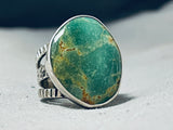 One Of A Kind San Felipe Huge Royston Turquoise Sterling Silver Ring-Nativo Arts