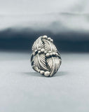Striking Vintage Native American Navajo Sterling Silver Ring-Nativo Arts