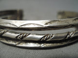 Amazing Vintage Navajo Sterling Silver Bracelet Native American Old-Nativo Arts