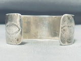 Native American The Best Vintage Santo Domingo Serpentine Sterling Silver Inlay Bracelet-Nativo Arts