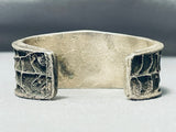 170 Gram Vintage Native American Navajo Skullbones Sterling Silver Bracelet Cuff-Nativo Arts
