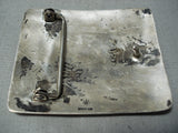 Dorothy Martinez Vintage Hopi Sterling Silver Buckle Native American Old-Nativo Arts