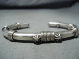 Extraordinary Navajo Native American Sterling Silver Bracelet-Nativo Arts