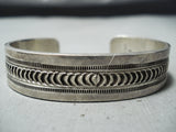 Superb Sam Smith Vintage Native American Navajo Sterling Silver Bracelet-Nativo Arts