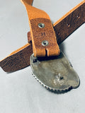 The Best Vintage Native American Navajo Royston Turquoise Sterling Silver Buckle Concho Belt-Nativo Arts