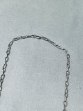 Impressive Vintage Native American Zuni Turquoise Sterling Silver Necklace Signed-Nativo Arts