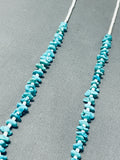 Native American Beautiful Vintage Santo Domingo Turquoise White Shell Necklace-Nativo Arts
