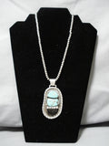 Incredible Vintage Navajo/ Mexican Turquoise Sterling Silver Necklace-Nativo Arts