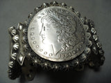 Heavy Coin San Felipe Sterling Silver Bracelet Cuff-Nativo Arts