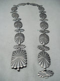 Impressive Vintage Navajo Sterling Silver Concho Belt Native American Old-Nativo Arts