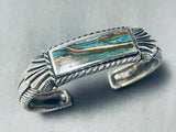 Stunning Vintage Southwestern Rainbow Stone Sterling Silver Bracelet-Nativo Arts