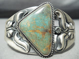 Authentic Vintage Native American Navajo Kirk Smith Turquoise Sterling Silver Bracelet-Nativo Arts