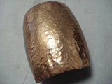 Fabulous Huge Navajo Native American Copper Hammered Cuff-Nativo Arts