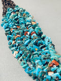 Important Whitegoat Vintage Native American Navajo Turquoise Heishi Necklace-Nativo Arts